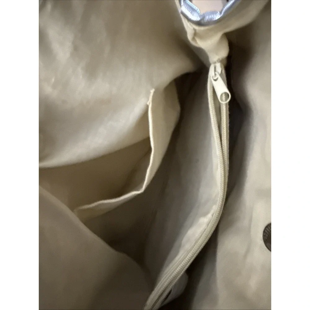 Hand Woven Straw Tote Handbag Beach Purse Silver  Trim Large Tote